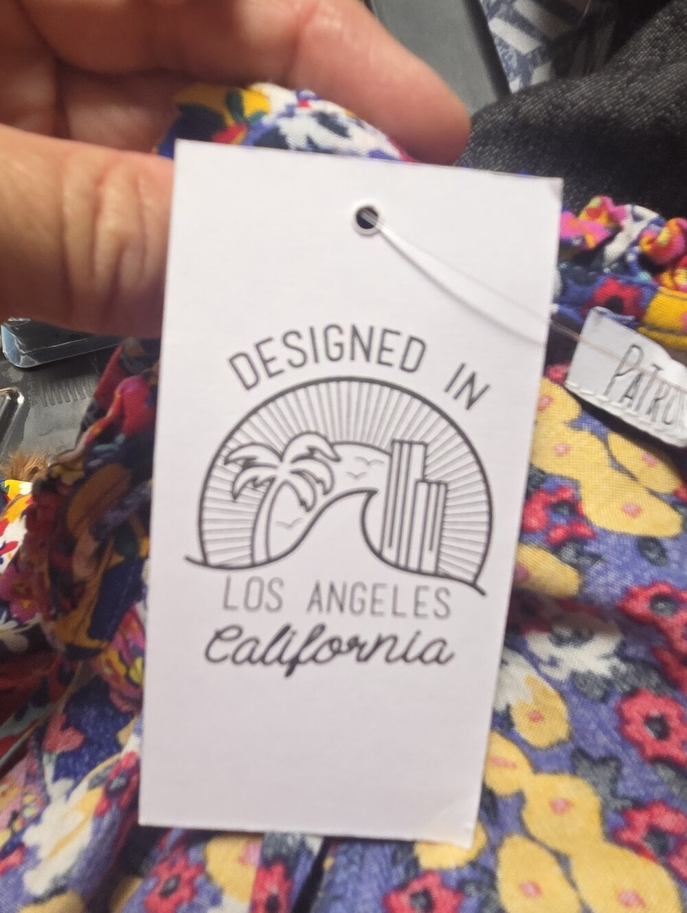 NWT Patrons Of Peace Floral Sundress in Yellow, Pink & Purple Sz M ~ Bin S - Picture 6 of 8
